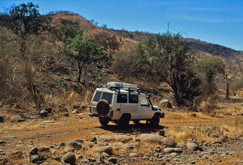 Bergpiste im Mali