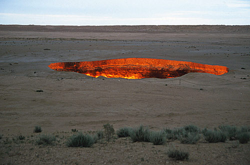 Gaskrater bei Darvaza, Turkmenistan