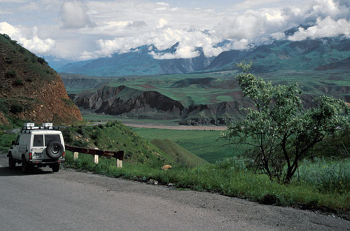 Blick von Shuroabad auf Afghanistan