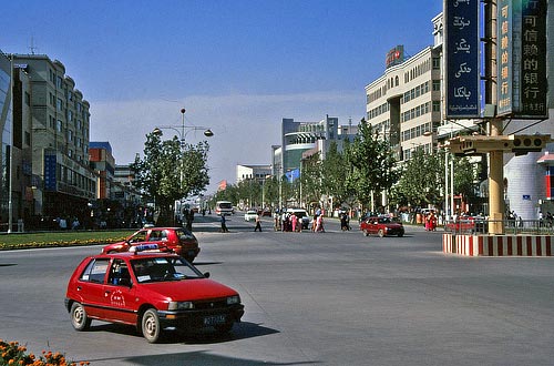 Kashgar: moderne Chinesen-Stadt
