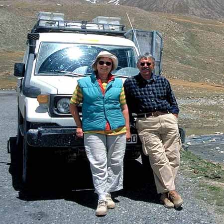 am Kundjerab Pass, Karakorum Highway (China/Pakistan), Juni 2002