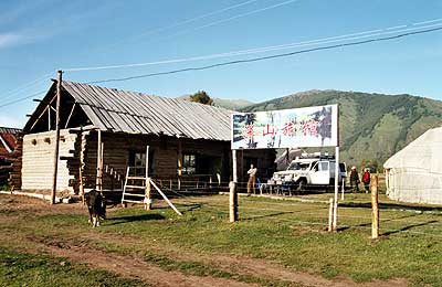 Touristenunterkunft, Hanas See, Altay Shan, Xinjiang, China