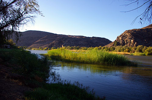 Blick von Süden auf den Orange River