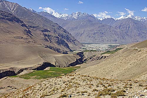 Pamir Fluss mit Hindukush