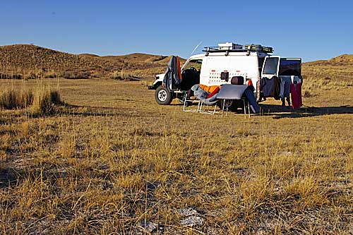 Rastplatz in der Steppe